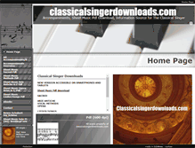 Tablet Screenshot of classicalsingerdownloads.com